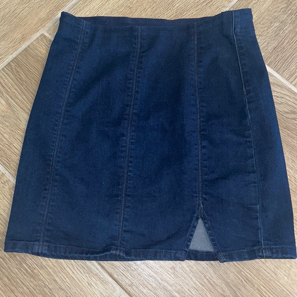 Free People Jean Skirt
